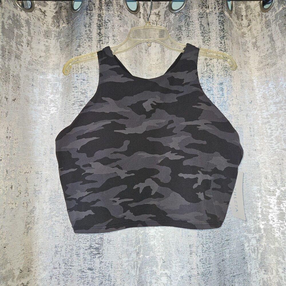 New! Athleta conscious crop printed 1X camo 54023